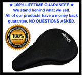 Gel Bike Seat Cushion 10.5"x7" | Adult Bicycles, Peloton, & Indoor Cycling Class Bikes