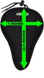 Gel Bike Seat Cushion 10.5"x7" | Adult Bicycles, Peloton, & Indoor Cycling Class Bikes
