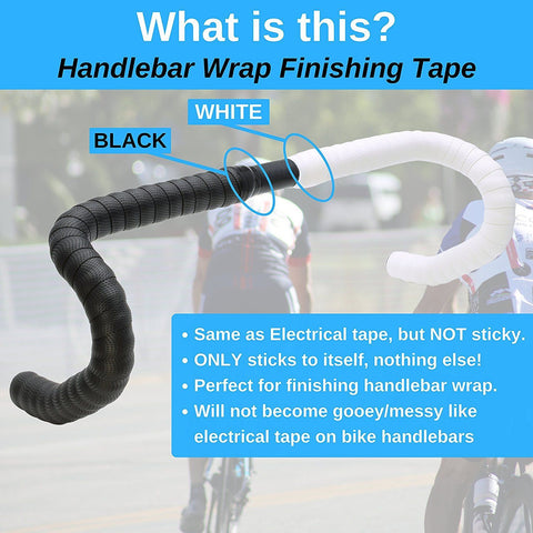 Handlebar Tape 15FT Self-Fusing Tape, Soft Silicone Grip Tape