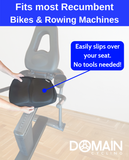 Extra Large Gel Seat Cushion | Recumbent Exercise Bikes & Rowing Machines