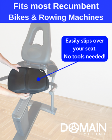Extra Large Gel Seat Cushion  Recumbent Exercise Bikes & Rowing