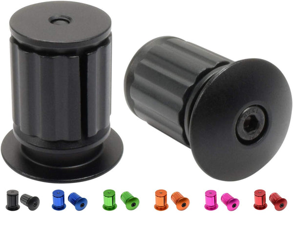 thumbnail image 2 of 2 Pcs Bike Bar End Plugs Colorful Aluminium Alloy Bike Bar Grip Plug Bicycle Handlebars End Caps For Most Bicycle Mountain Bike Road Bike 2 of 9