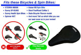 Gel Bike Seat Cushion 10.5"x7" | Adult Bicycles, Peloton, & Indoor Cycling Class Bikes